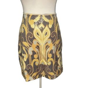 J. McLaughlin Printed Sequins Skirt